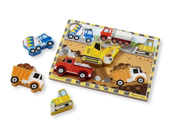 MELISSA & DOUG Puzzle À Grosses Pièces En Bois - Construction