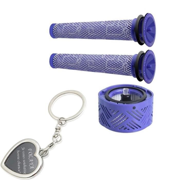 Kit de Filtre de Rechange, Post-moteur Filtre HEPA V6 + Filtre d'Aspirateur pour Dyson V6 Range, Accessoire d'Aspirateur