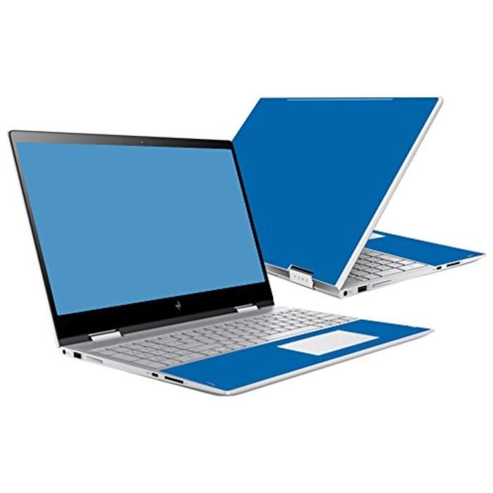Sac De Voyage RDR3X skin compatible avec hp envy x360 15 (2017) - housse de protection en vinyle bleu solide, durable et unique faci