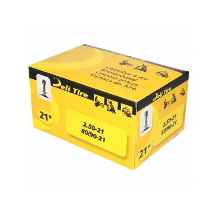 Chambre à air Deli Tire moto 2.50-21 2.75-21 80/90-21 grosse valve TR-4
