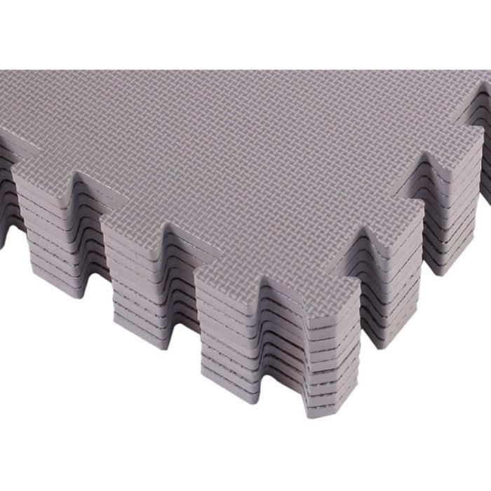 pis de Protection en Mousse EVA - Dalles en Mousse avec Bordures - Tapis de Sport, Yoga, Musculation, Gym 680