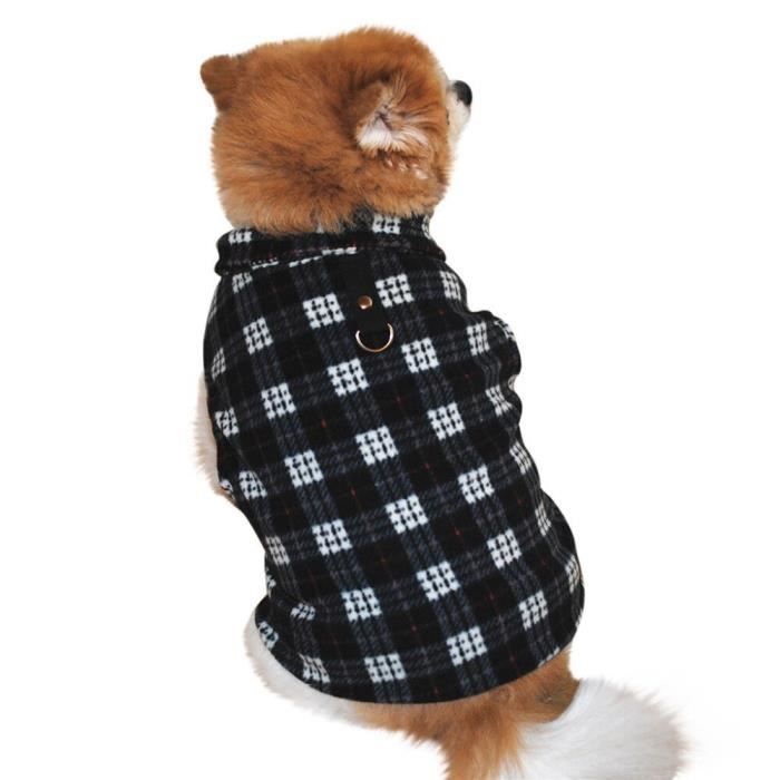 Manteau blouson,Gilet pour chien chat Villus Nouveau Design 2019, gilet chaud pour chiot chien, vêtements accessoires - Type -XL
