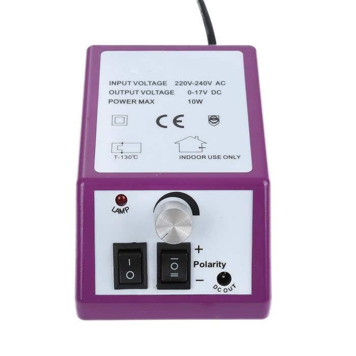 Set Kit Ponceuse à Ongles Professional Polissoir Lime Nail Drill Appareil Electrique pour Ongle Pied Manucure Pédicure (violet)