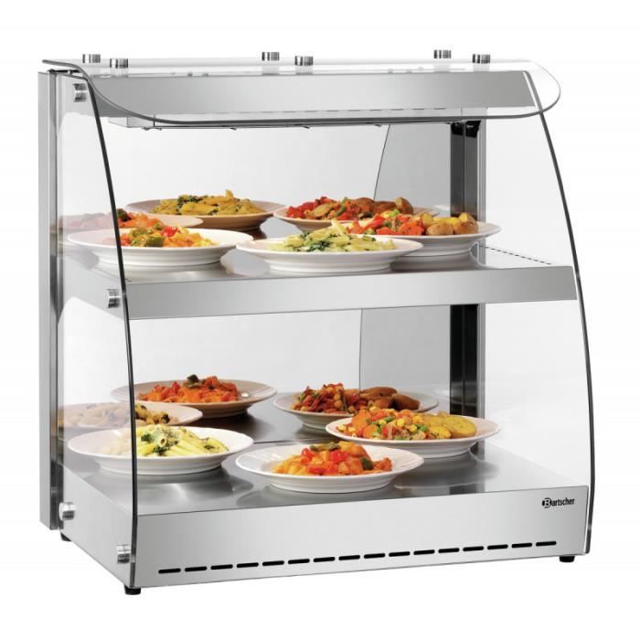 Vitrine Chaude Professionnelle 5900 2ER - Bartscher - inox Vitrines chauffantes Inox