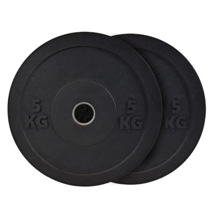 Disques Olympiques Musculation - BUMPERS HI-TEMP 5KG (PAIRE)