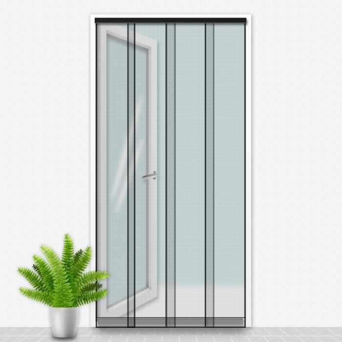 Porte Moustiquaire 100x220 cm Noir
