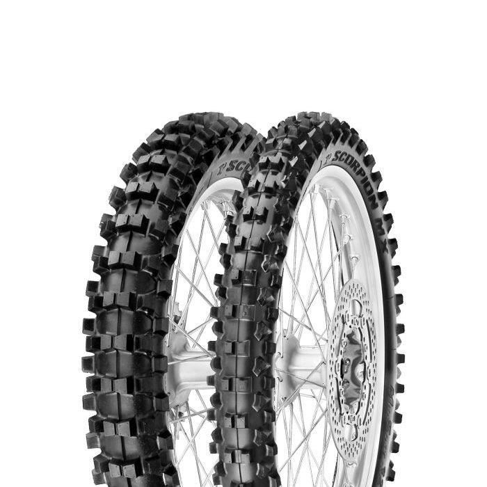 PIRELLI 70/100 - 19 NHS 42M SCORPION MX32 MID SOFT - Pneu Moto Cross Été