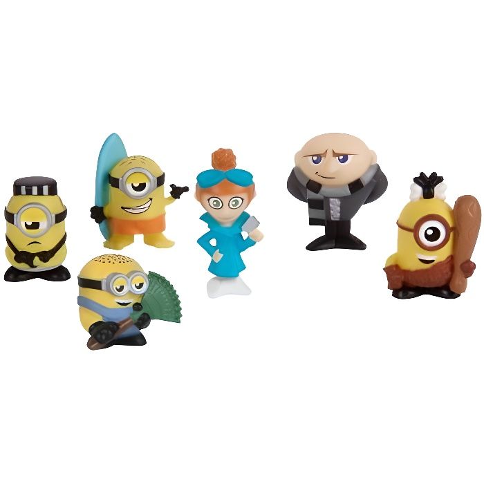 Moi Moche et Méchant 3 : Mineez - Coffret 6 figurines (modèle aléatoire) aille Unique Coloris Unique