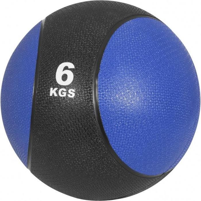 Médecine ball 6kg bleu/noir