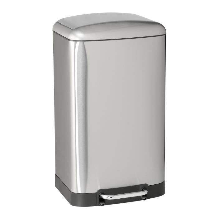KITCHEN MOVE Poubelle à pédale GREENWICH - 40L - Inox