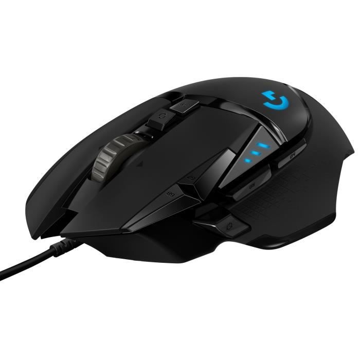 Souris gaming - Filaire - LOGITECH G - G502 HERO EER2 - Noir