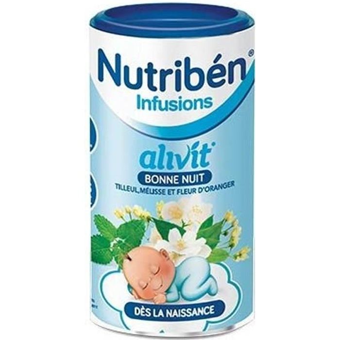 Nutribén Infusions Alivit Bonne Nuit Tilleul Mélisse Fleur d'Oranger 150g