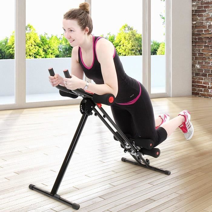 Planche pour Abdominaux et Gainage | Écran de Contrôle, Pliable, Réglable | Appareil de Musculation pour Abdominaux, Jambe, Fessier