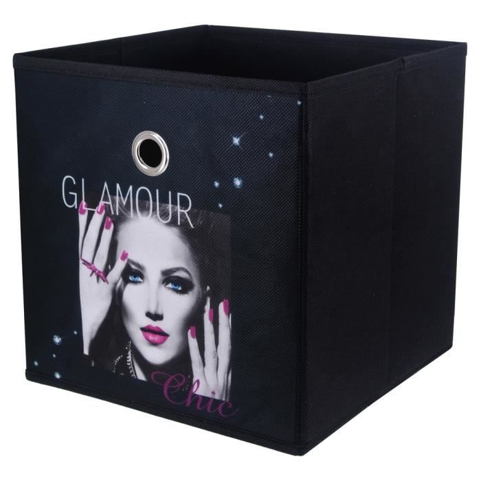 Panier De Rangement Pliable Salle De Bain Déco Glamour Chic 12cm