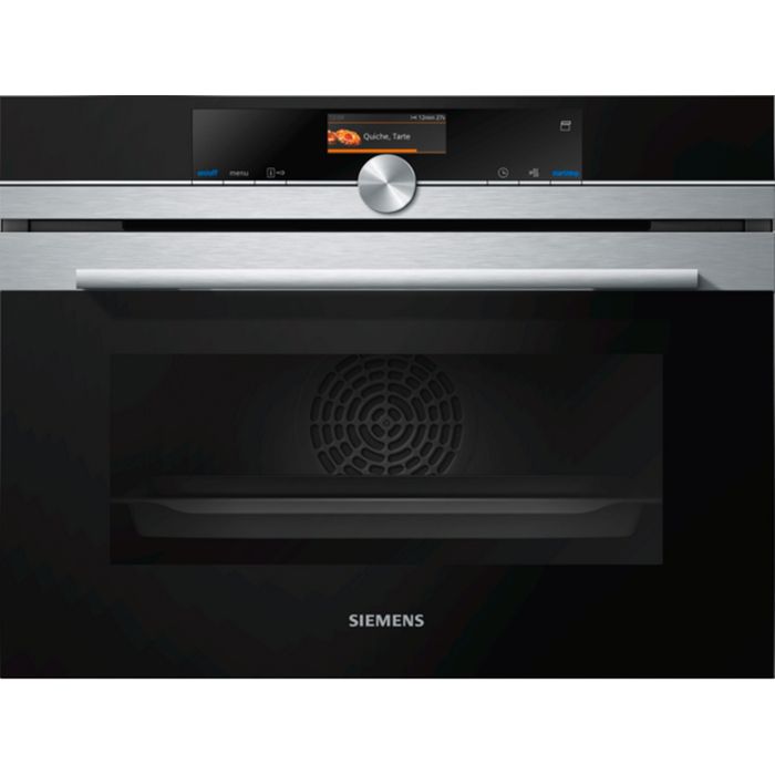 Siemens iQ700 CS656GBS2 Four à vapeur intégrable niche largeur : 56 cm profondeur : 55 cm hauteur : 45 cm classe A+ acier…
