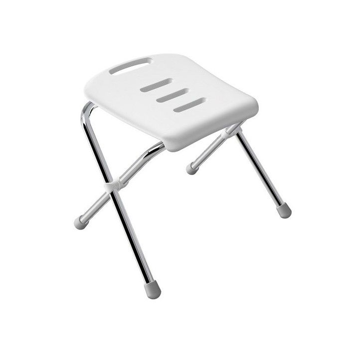 Spirella Chaise pliante rabattable de bain Chrome