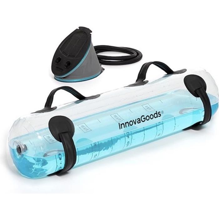 MODEZVOUS - Sac a Eau Fitness avec Guide Exercices et Pompe - Sac De Musculation Fitness 0-25 KG Water Bag
