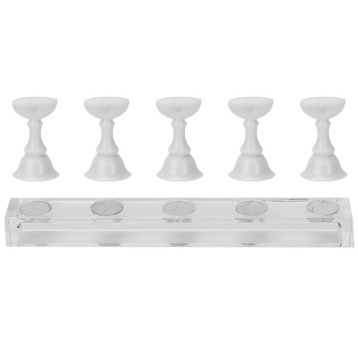 VINGVO Présentoir d'art d'ongle Support de pratique d'affichage d'art d'ongle Support de pointe d'ongle magnétique Outil de