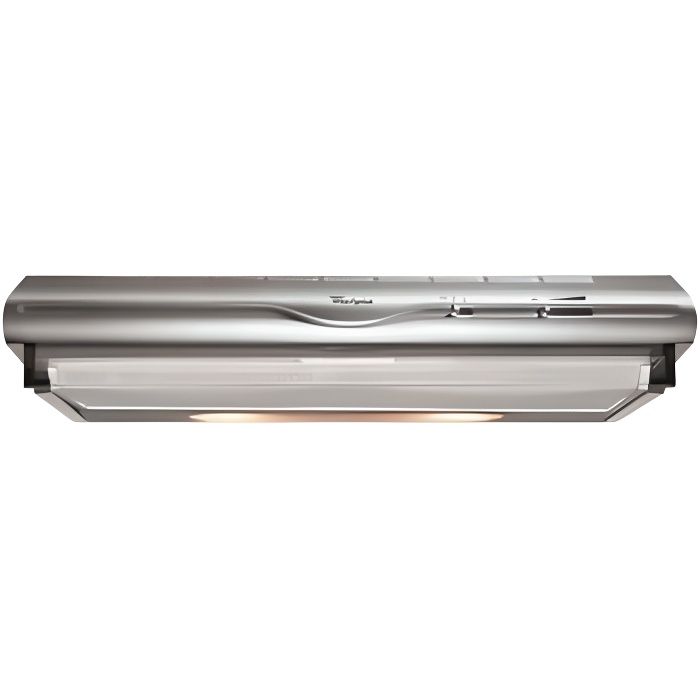 WHIRLPOOL Hotte, 60 cm, Visière, Inox, aspiration min/max 110/288 m3/h, niveau so