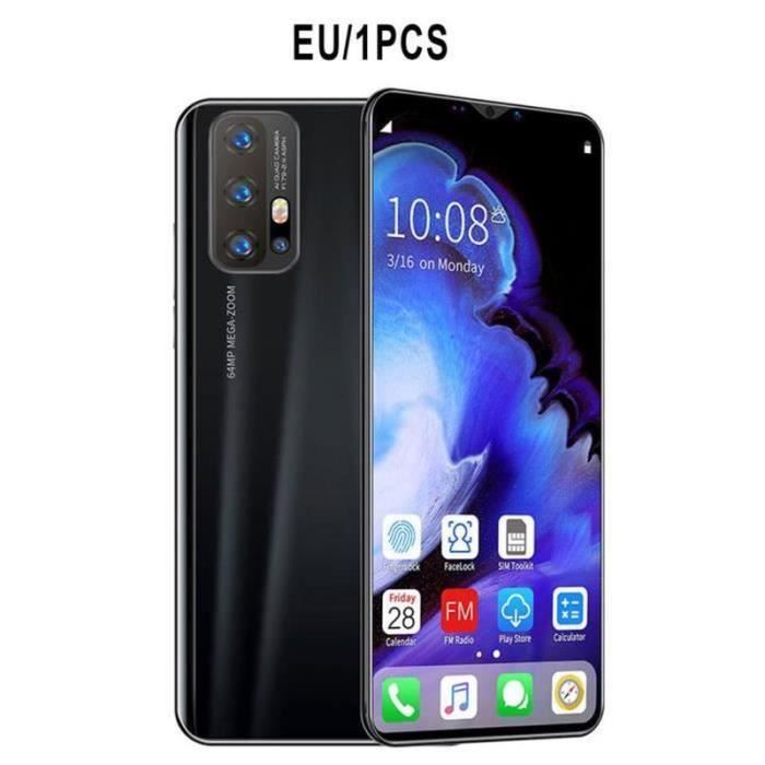 YF36173-5,0 ,Z6 Smartphone 512 Mo + 4 Go à mémoire flash Smartphone Grand Smartphone plein écran, noir