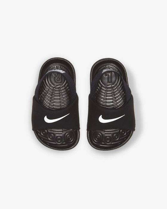 Nike Chaussons - NIKE - KAWA SLIDE (TD) - Noir - Bébé - Plat