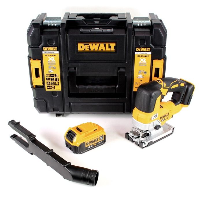 DeWalt DCS 334 NT Scie sauteuse pendulaire sans fil Brushless 18V + 1x Batterie 4 0Ah + Coffret de transport sans chargeur - vue 2