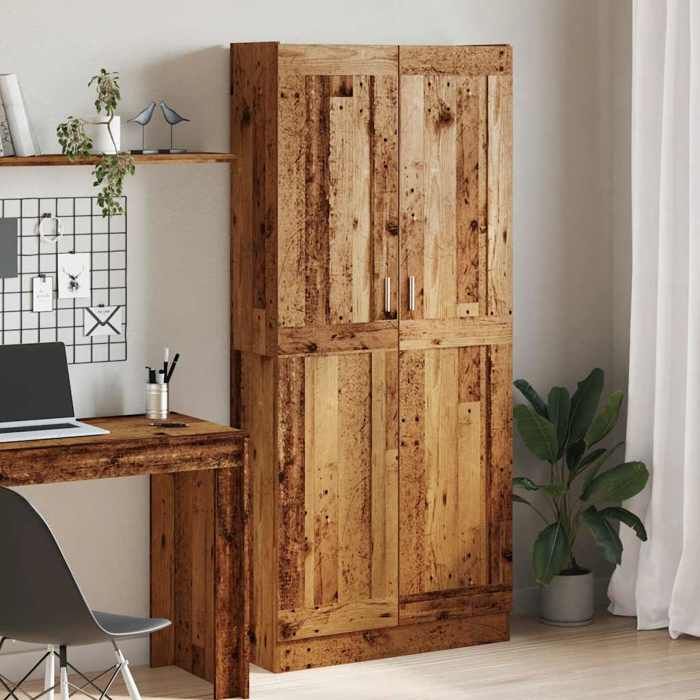 vidaXL Buffet haut vieux bois 825x305x185 cm bois dingénierie 3318716