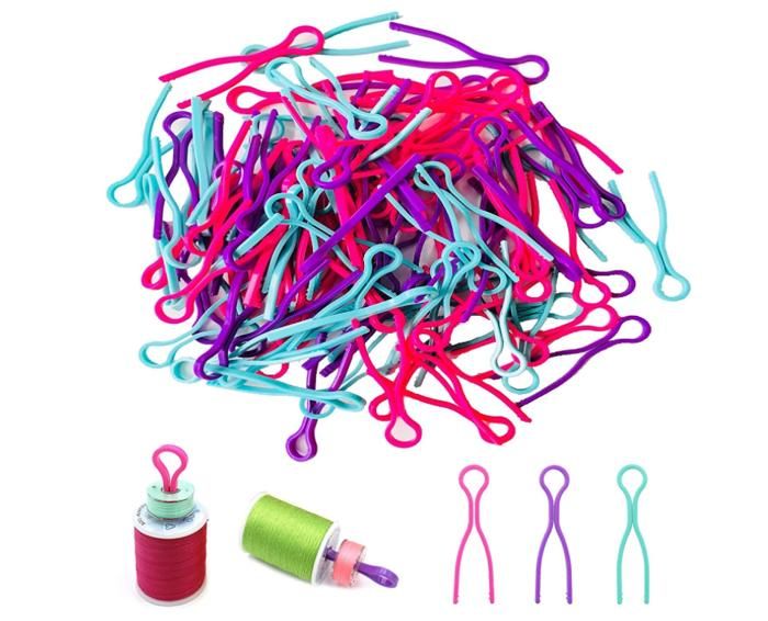 Pinces De Canette,Clips Pour Bobines,Pinces à Canette,Support Pour Bobine,Porte-Bobines Porte Fil Canette Clips,50PC Pinces à Bobines De Fil Pour Accessoires De Machine à Coudre Assorties