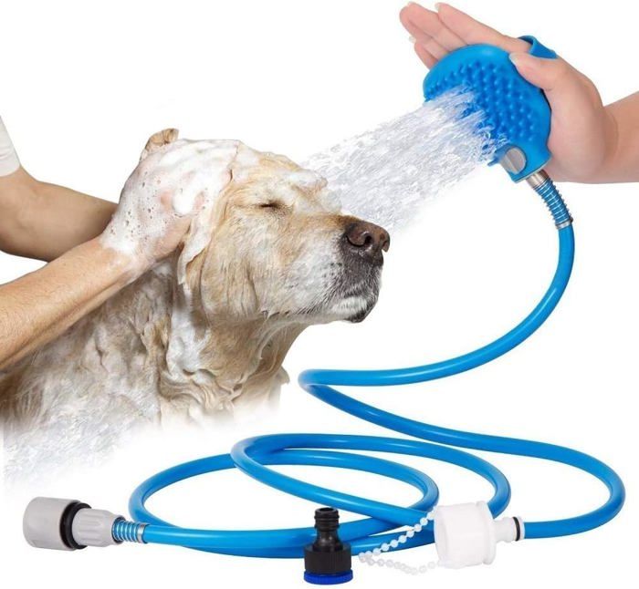 Comparer les prix de Pulvérisateur de douche pour animaux de compagnie, pulvérisateur de robinet pour animaux de compagnie et outil de bain avec pulvéri
