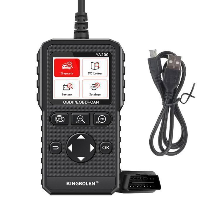 Xaosin Lecteur OBD2 Universel 10 Fonctions – Scanner Auto Codes Erreur Moteur + Batterie + Données Temps Réel Multilingue