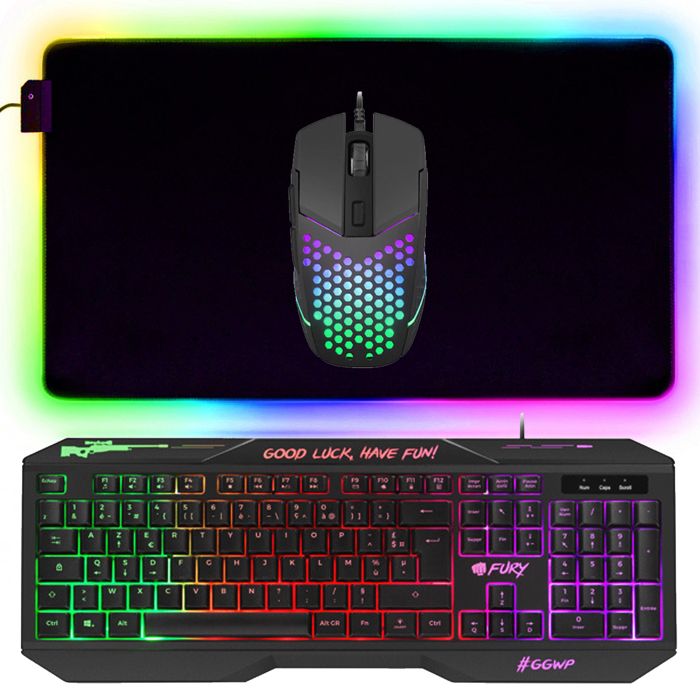Pack Gamer Battle Royale 3 en 1 Clavier Tapis Rétroéclairage RGB Neuf - vue 4