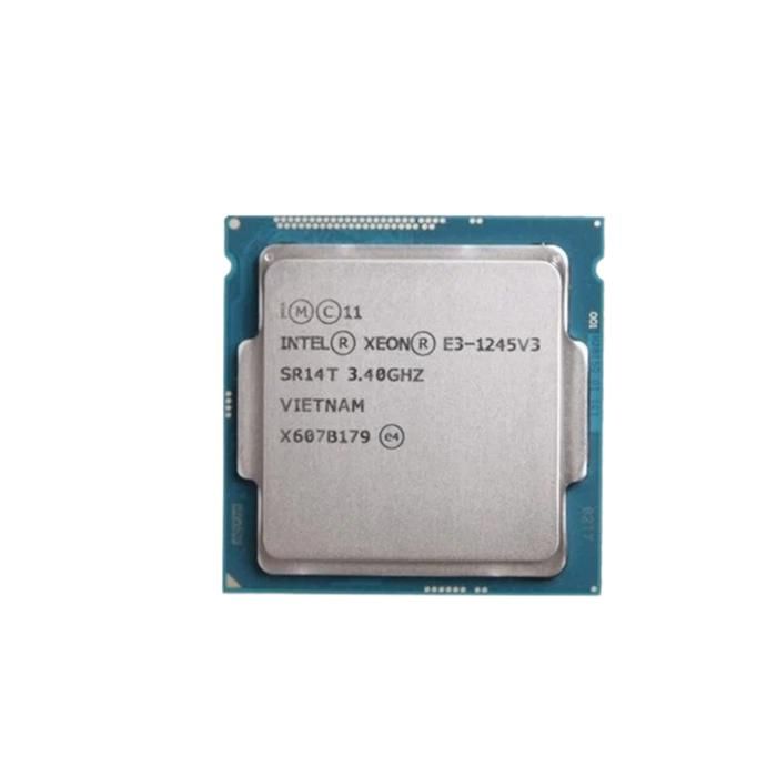 Xeon E3-1245V3 CPU Socket LGA 1150 4 cœurs 8 threads 3.4GHz 8Mo cache L3 84W