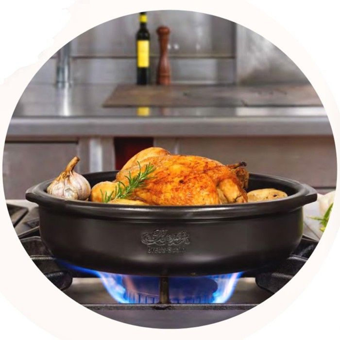 Plat de cuisson Professional en pâte à feu - D 40 cm Plat de cuisson Professional en pâte à feu - D 40 cm