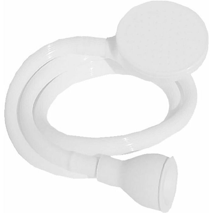 1pc blanc Longueur Flexible 1m Douchette Spécial Robinet - se Connecte au Robinet du Lavabo - Permet de Rincer les Cheveux Comm