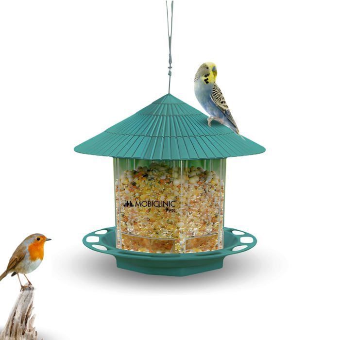 Mangeoire Oiseaux Exterieur 19.5x25x22.5cm Balcon et Jardin1 2 l Éducation en Plein air Lutte antiparasitaire