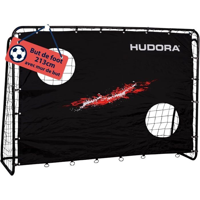 HYES Kit De Jeu De Football Avec 3 Trous – Cible De Lancer – Hauteur Réglable (27,2 à 40,2 Po) – 4 Ballons Gonflables – Dès 6 Ans