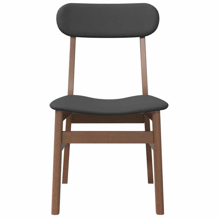TOP 2026 Chaises à manger coussins 2 pcs - 2 PLACES - Meuble de cuisine - marron bois massif caoutchouc - 47x47x81.5 cm ccc1739