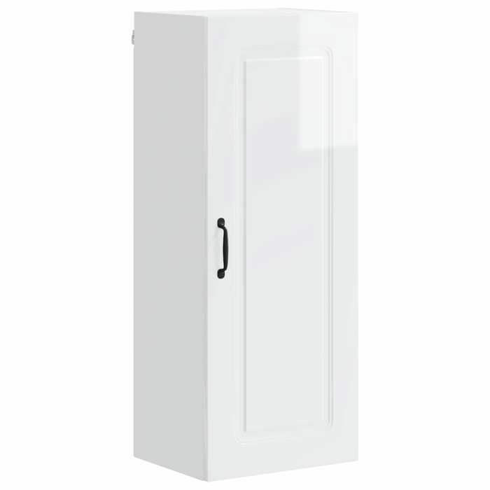 En solde Armoire de cuisine Kalmar Placard de cuisine Pieds réglables Blanc brillant 40x31x100 cm A1132