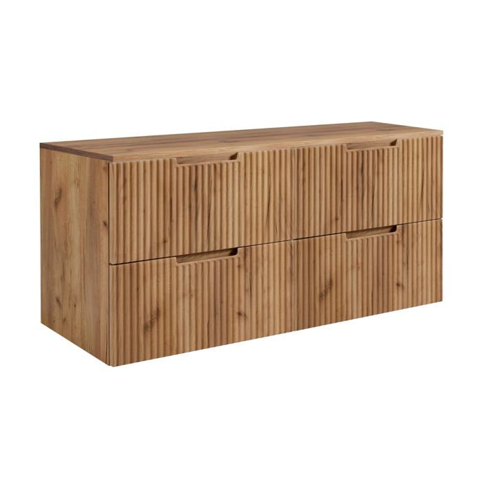 Meuble de salle de bain chêne Craft 120 (2 x 60) x 58 6 x 46 cm