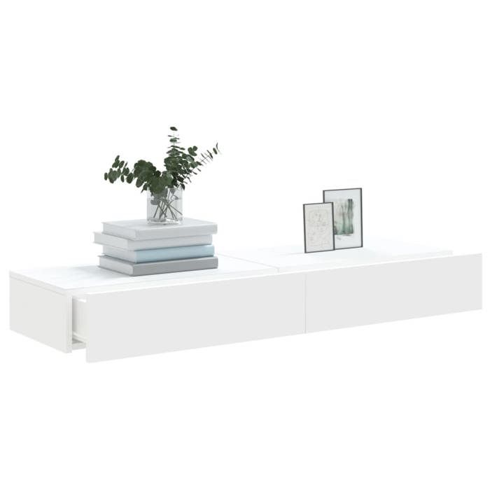 Meubles TV avec éclairage LED 2 pcs blanc 60x35x15 5 cm_2 ans garantie_85869