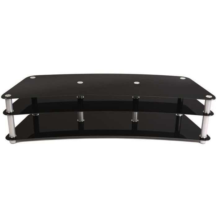 Meuble TV-Vidéo - ATECA - Simply Curve - Noir Meuble TV-Vidéo - ATECA - Simply Curve - Noir