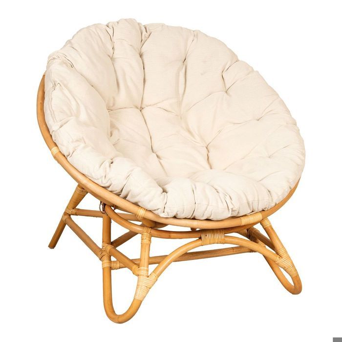 Fauteuil Papasan en rotin + coussin Fauteuil Papasan en rotin + coussin
