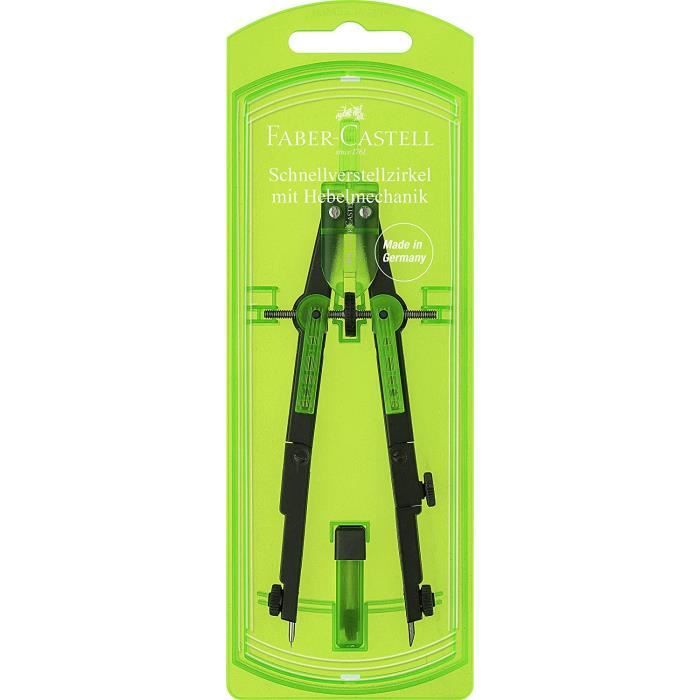 Compas Sellier 10011552 Compas à Réglage Instantané Par Leviers Vert Fluo-Noir[364 ...