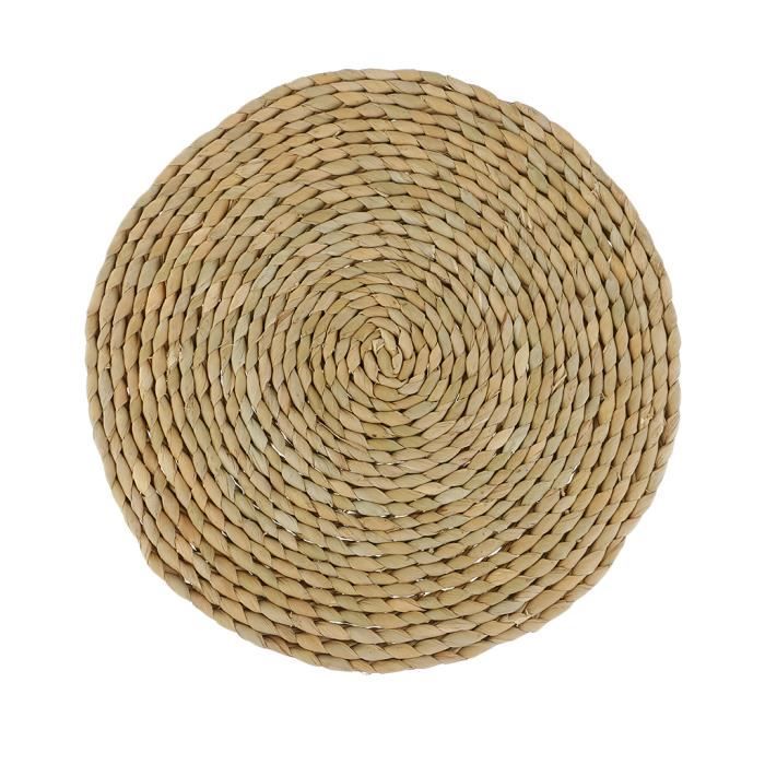 Sedute In Paglia Coussin Tatami Rond 40cm En Paille Naturelle - Pour Méditation, Yoga Et Décoration Zen Coussin Meditation