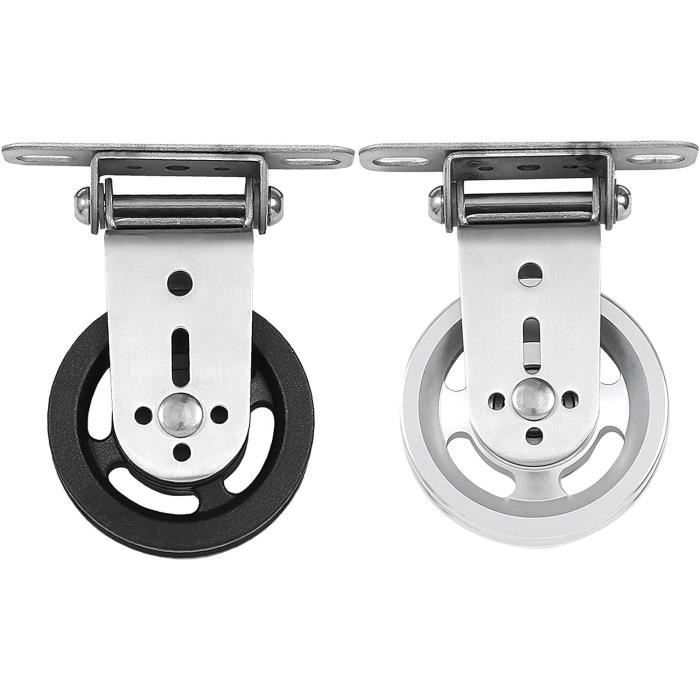 Roue De Poulie En Acier 120mm - Rainure Ronde 8mm, Roulement 6203RS, Charge 150kg, Avec Boulon M12