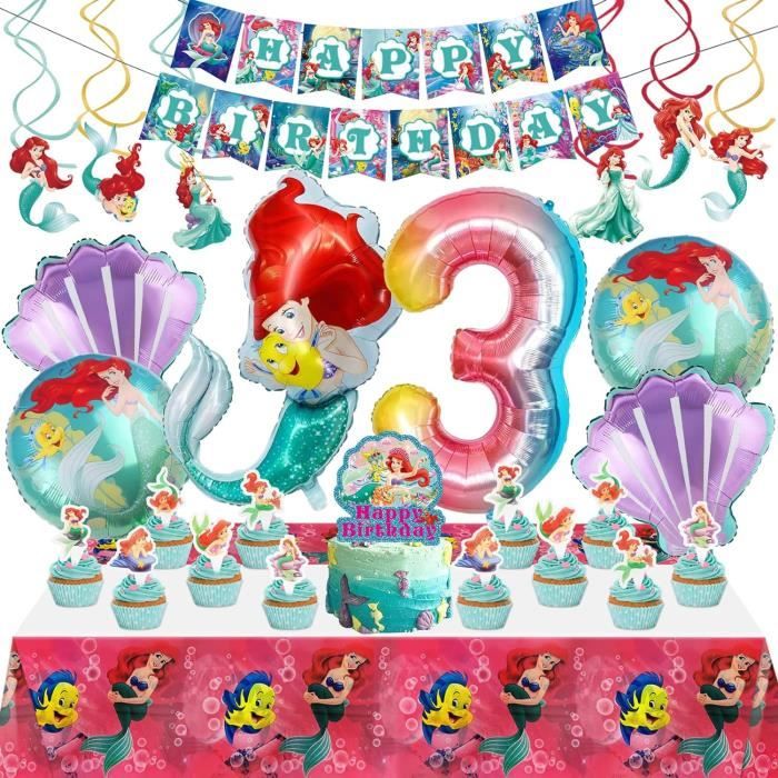 32Pcs Ballon Sirène Anniversaire Set,Ballon En Latex,Ensemble De