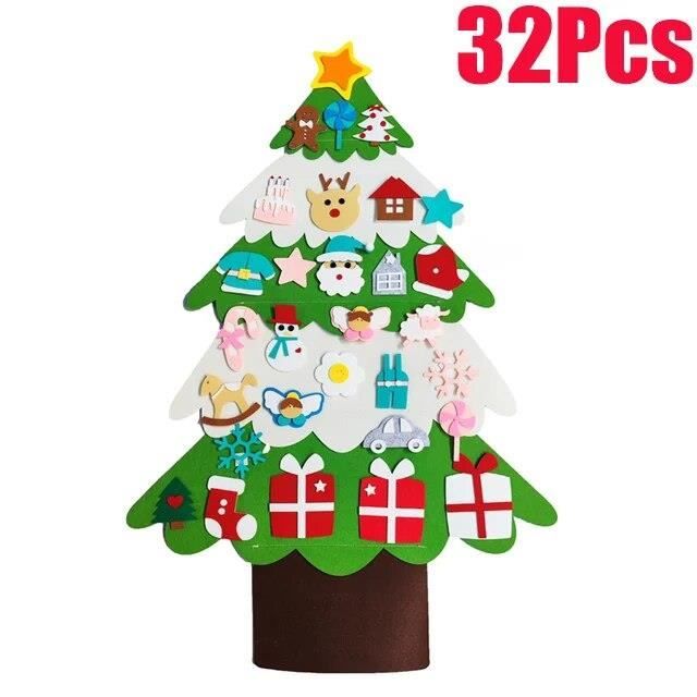 Ornements D'arbre De Noël Bricolage Père Noël Bonhomme De Neige Poupée