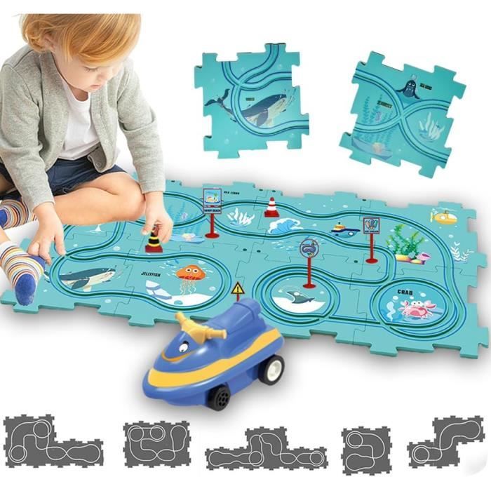 15Pcs Circuit Voiture Enfant Petites Jouet DIY Piste de Puzzle Itinéraire  Jeu éducatif Cadeaux Jeux Enfants 2 3 4 5 6 Ans,Océan - Cdiscount Jeux -  Jouets