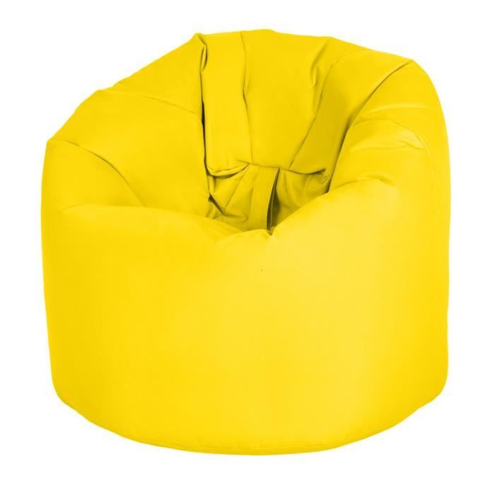 ready steady bed fauteuil pouf de jardin léger, pouf résistant à l'eau pour l'intérieur et l'extérieur, jaune