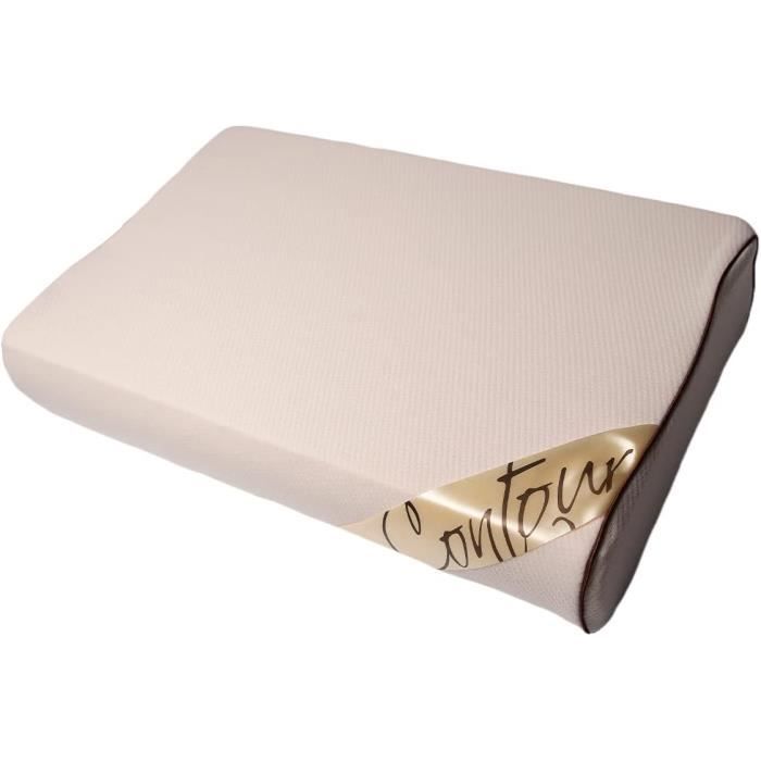 Oreiller Ergonomique En Mousse à Mémoire De Forme - Soutien Cervical Pour Dormeurs Côté, Dos, Ventre, Housse Lavable, Confort Optimal